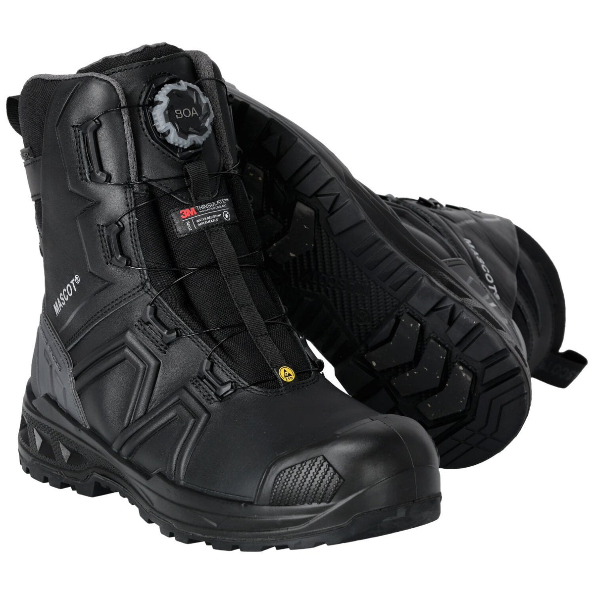 Mascot Industry F1105 BOA S7S Sicherheitsstiefel schwarz – schwarz