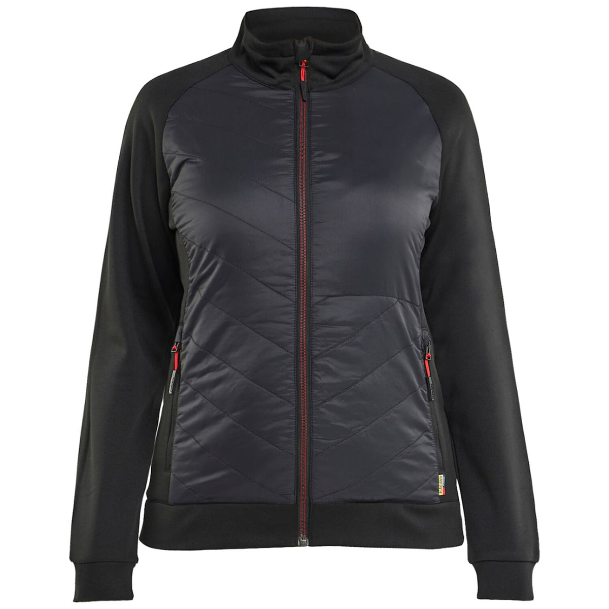 Blåkläder Damen 3419 Hybrid Sweater – schwarz/rot