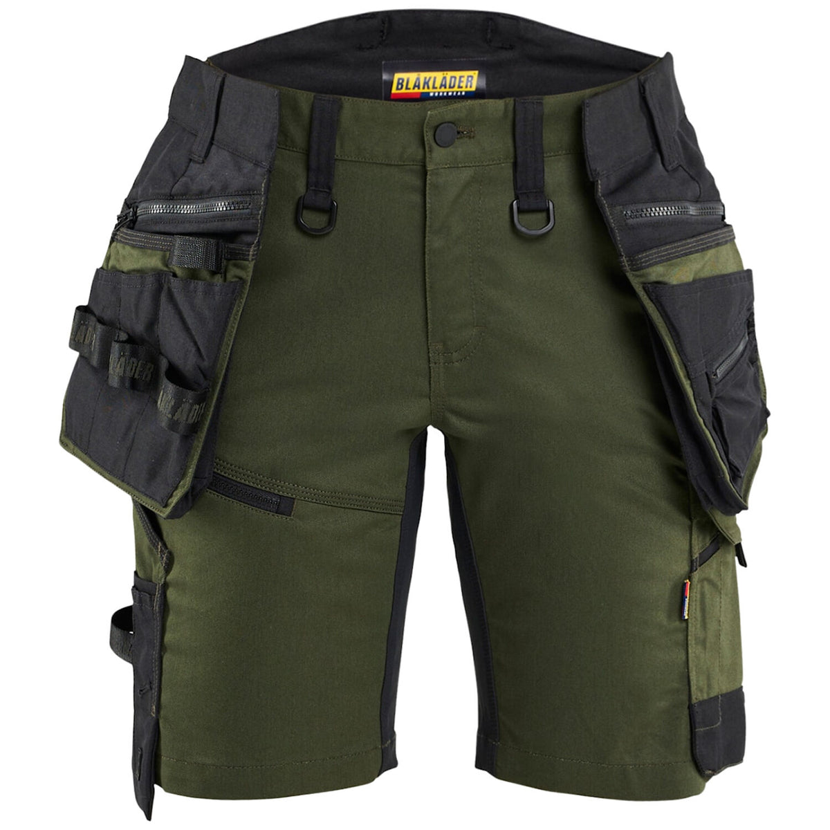 Blåkläder Damen 7175 Arbeitsshorts Striker – waldgrün/schwarz