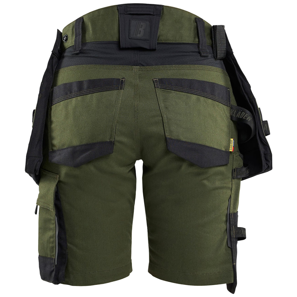 Blåkläder Damen 7175 Arbeitsshorts Striker – waldgrün/schwarz