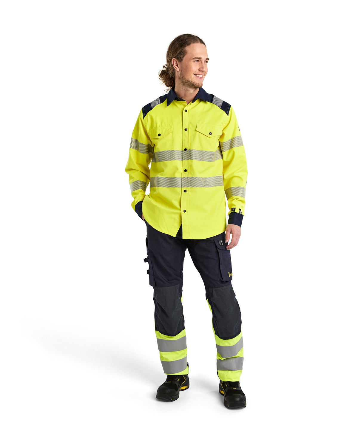 Blåkläder 3239 Multinorm Arbeitshemd gelb – gelb