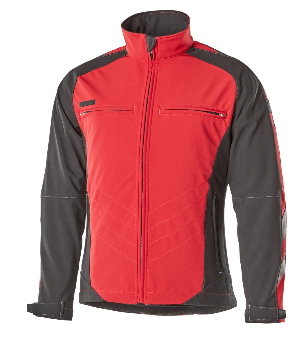 Mascot Dresden Unique zweifarbig Softshelljacke – rot/schwarz