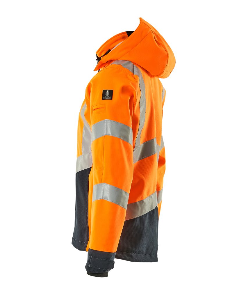 Mascot Blackpool zweifarbig WarnSoftshelljacke – orange/schwarzblau
