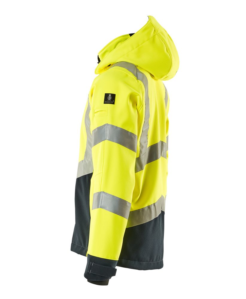 Mascot Blackpool zweifarbig WarnSoftshelljacke – gelb/schwarzblau
