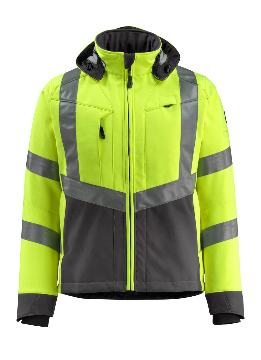 Mascot Blackpool zweifarbig WarnSoftshelljacke – gelb/schwarz