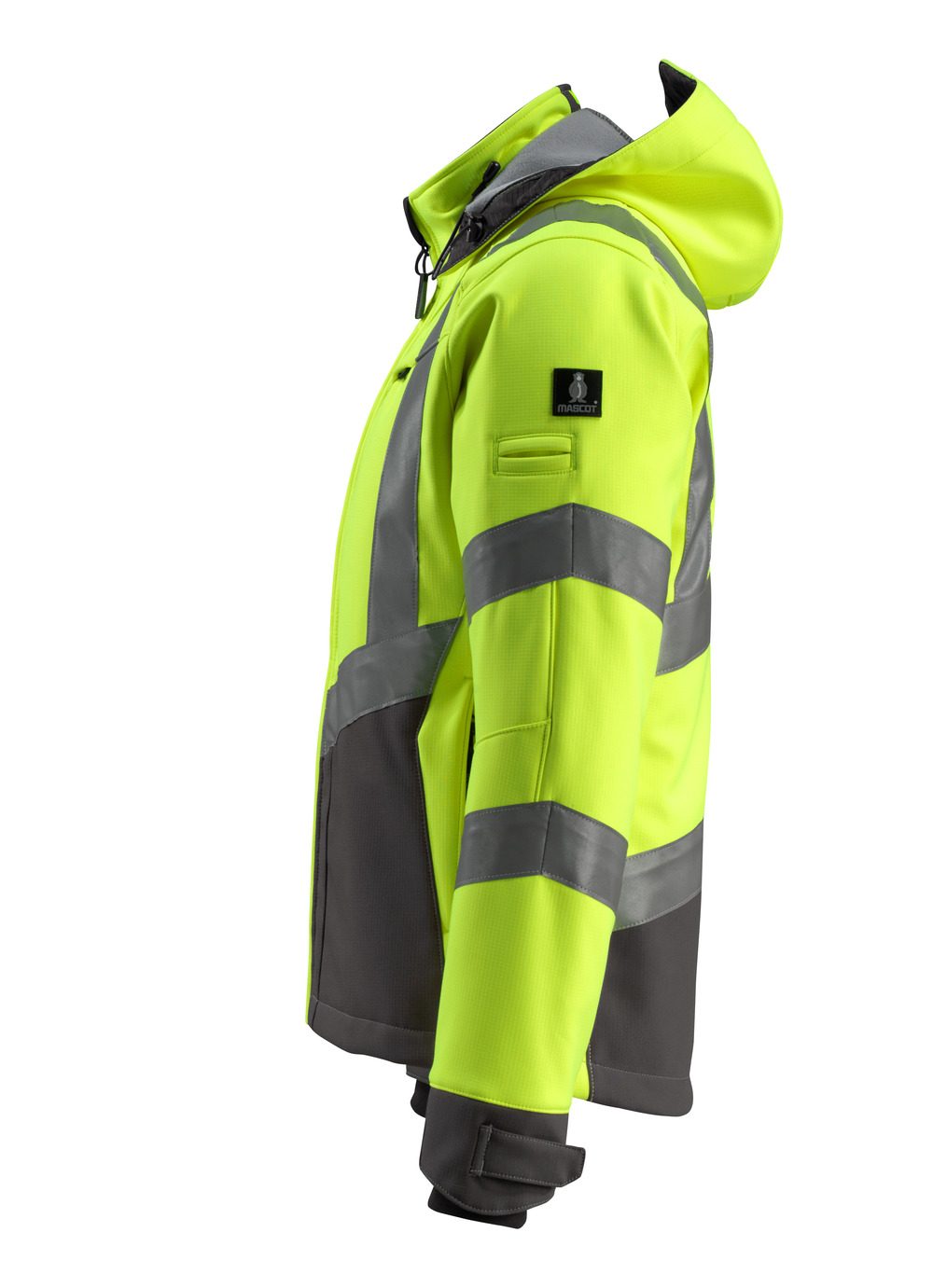 Mascot Blackpool zweifarbig WarnSoftshelljacke – gelb/schwarz