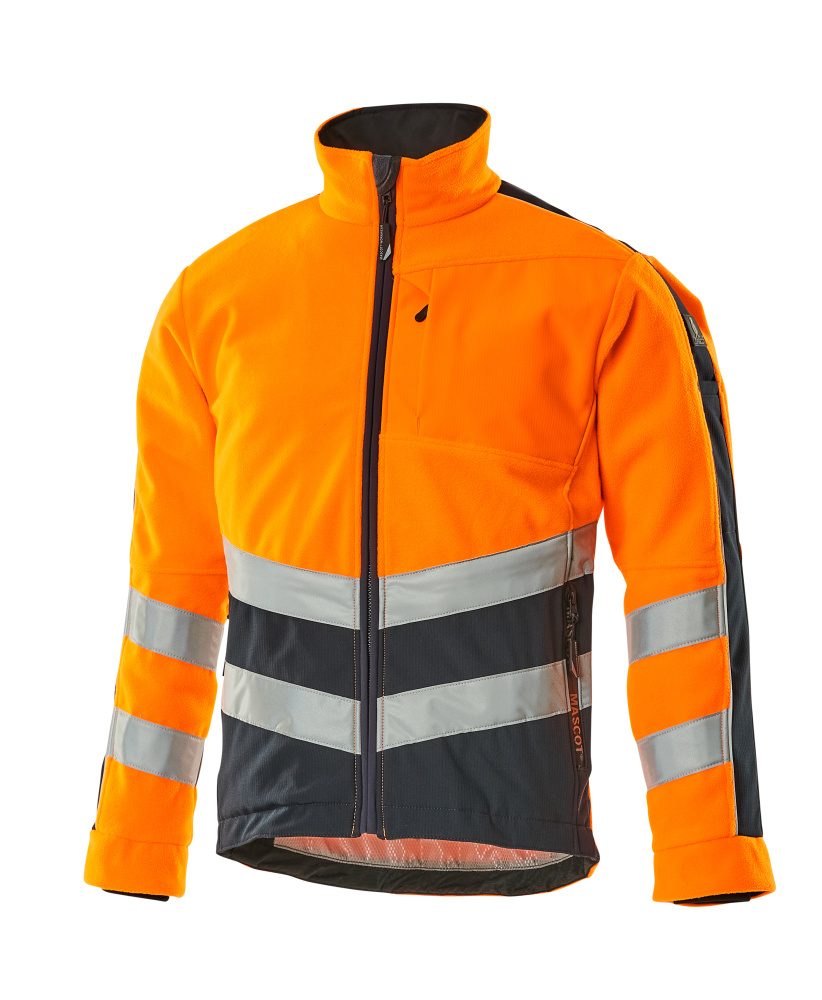 Mascot Sheffield Warnschutz Fleecejacke – orange/schwarzblau