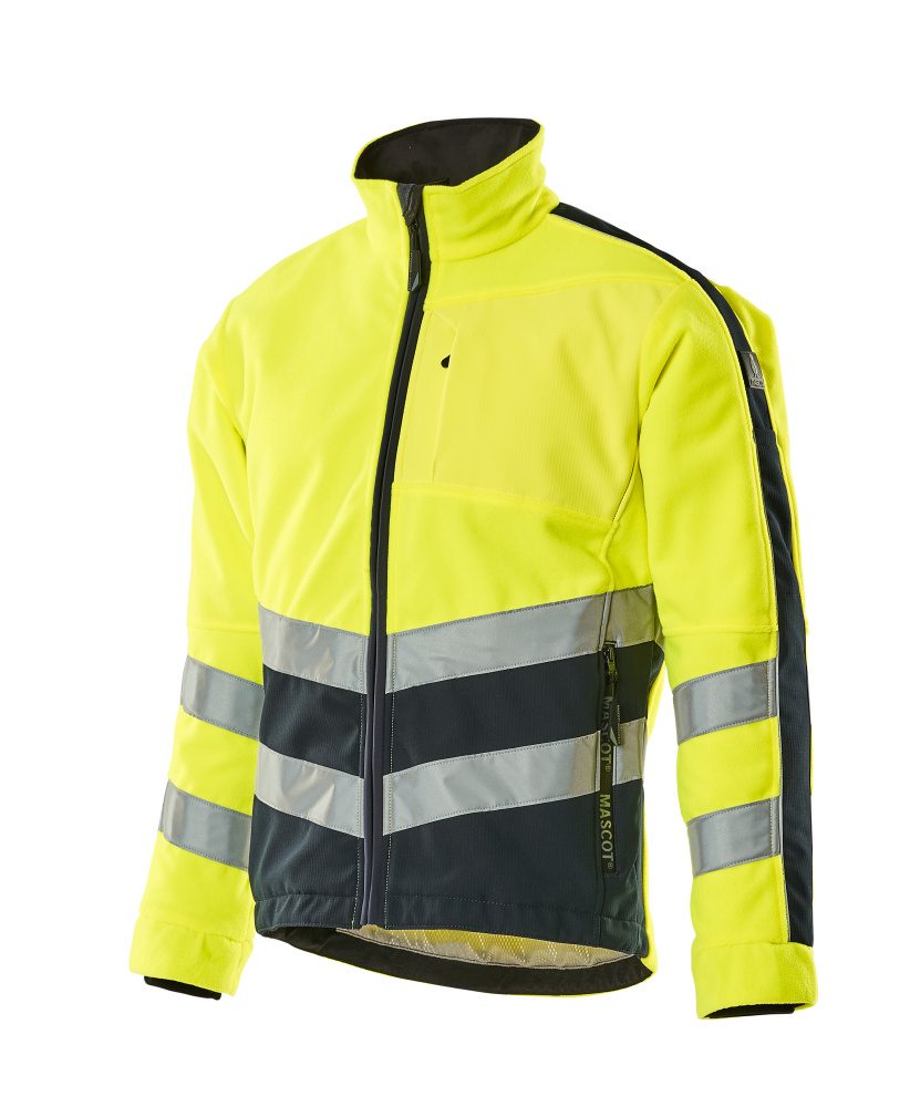 Mascot Sheffield Warnschutz Fleecejacke – gelb/schwarzblau