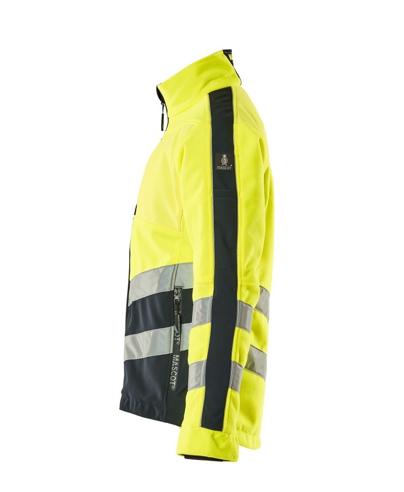 Mascot Sheffield Warnschutz Fleecejacke – gelb/schwarzblau