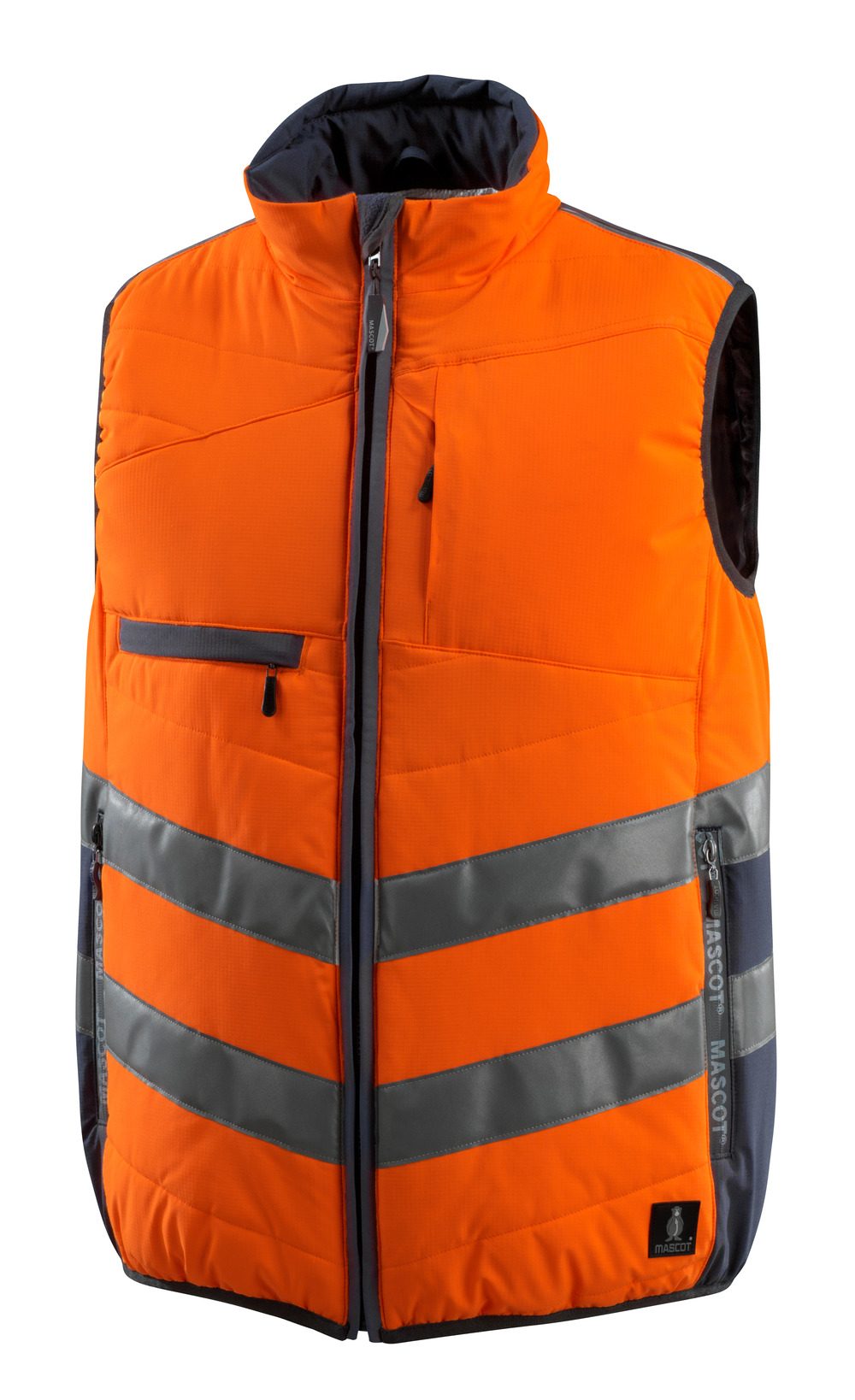 Mascot Grimsby Safe Supreme Warn-Thermoweste – orange/schwarzblau