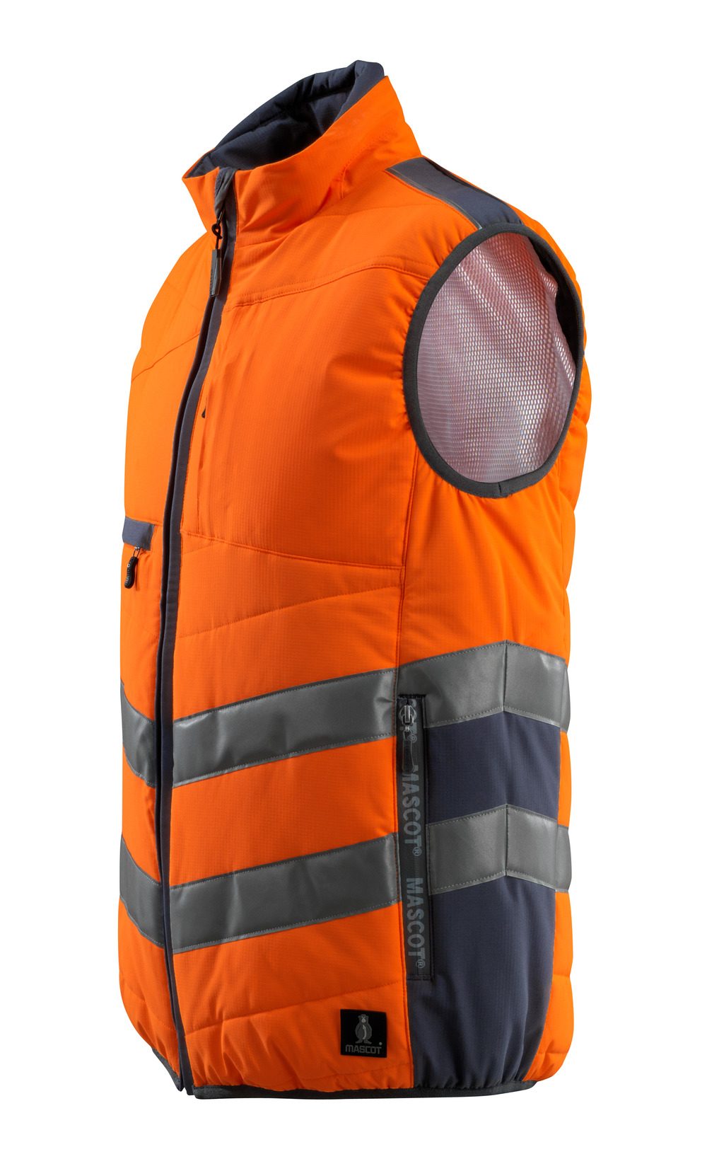 Mascot Grimsby Safe Supreme Warn-Thermoweste – orange/schwarzblau