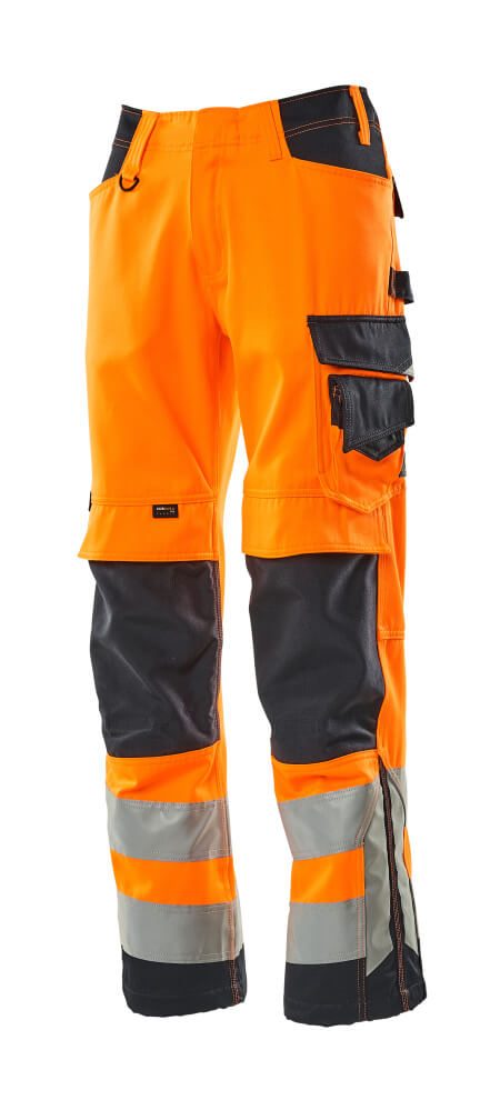 Mascot Kendal Safe Supreme Warnschutz-Hose – orange/schwarzblau