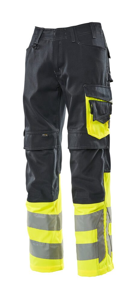Mascot Leeds Safe Supreme Warnschutzhose – schwarzblau/gelb