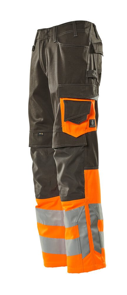 Mascot Leeds Safe Supreme Warnschutzhose – dunkelanthrazit/orange