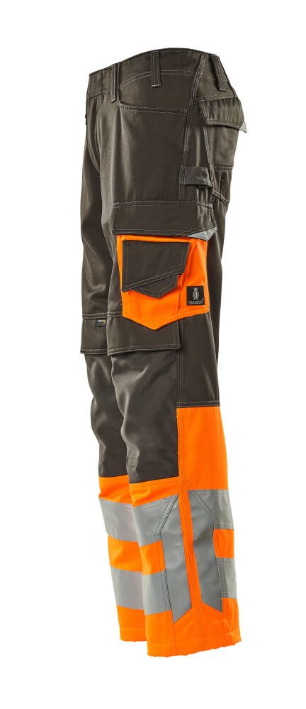 Mascot Leeds Safe Supreme Warnschutzhose – dunkelanthrazit/orange