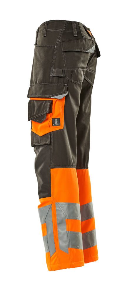 Mascot Leeds Safe Supreme Warnschutzhose – dunkelanthrazit/orange