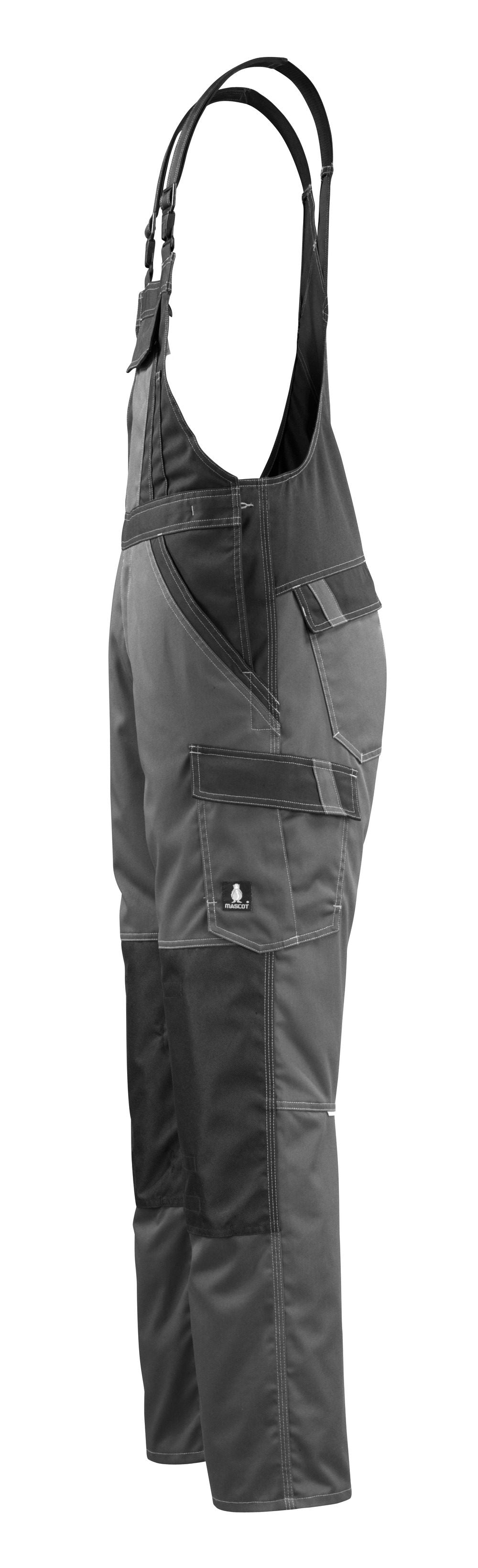 Mascot Leeton Light Latzhose – dunkelanthrazit/schwarz