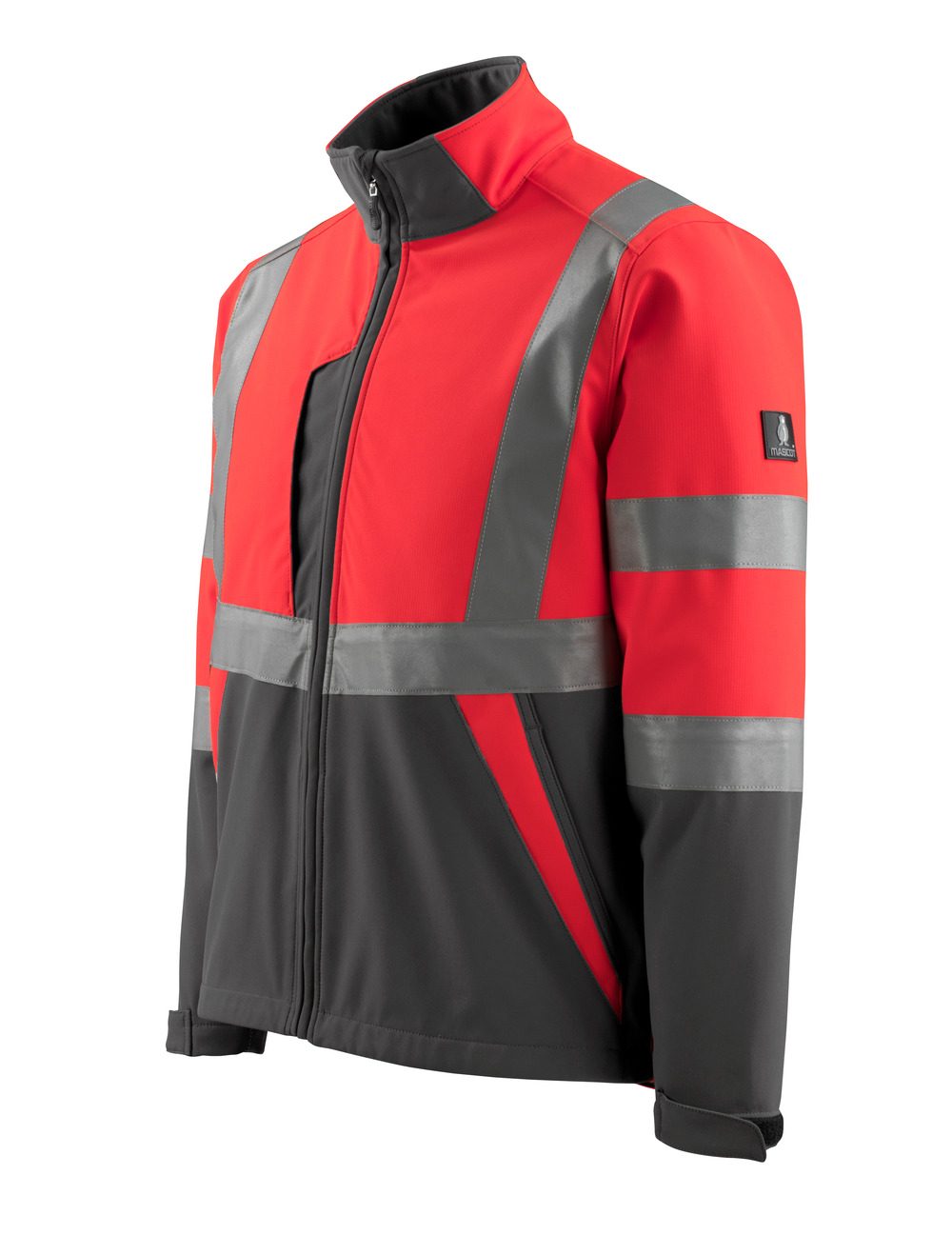 Mascot Kiama Safe Light Warn-Softshelljacke – rot/anthrazit