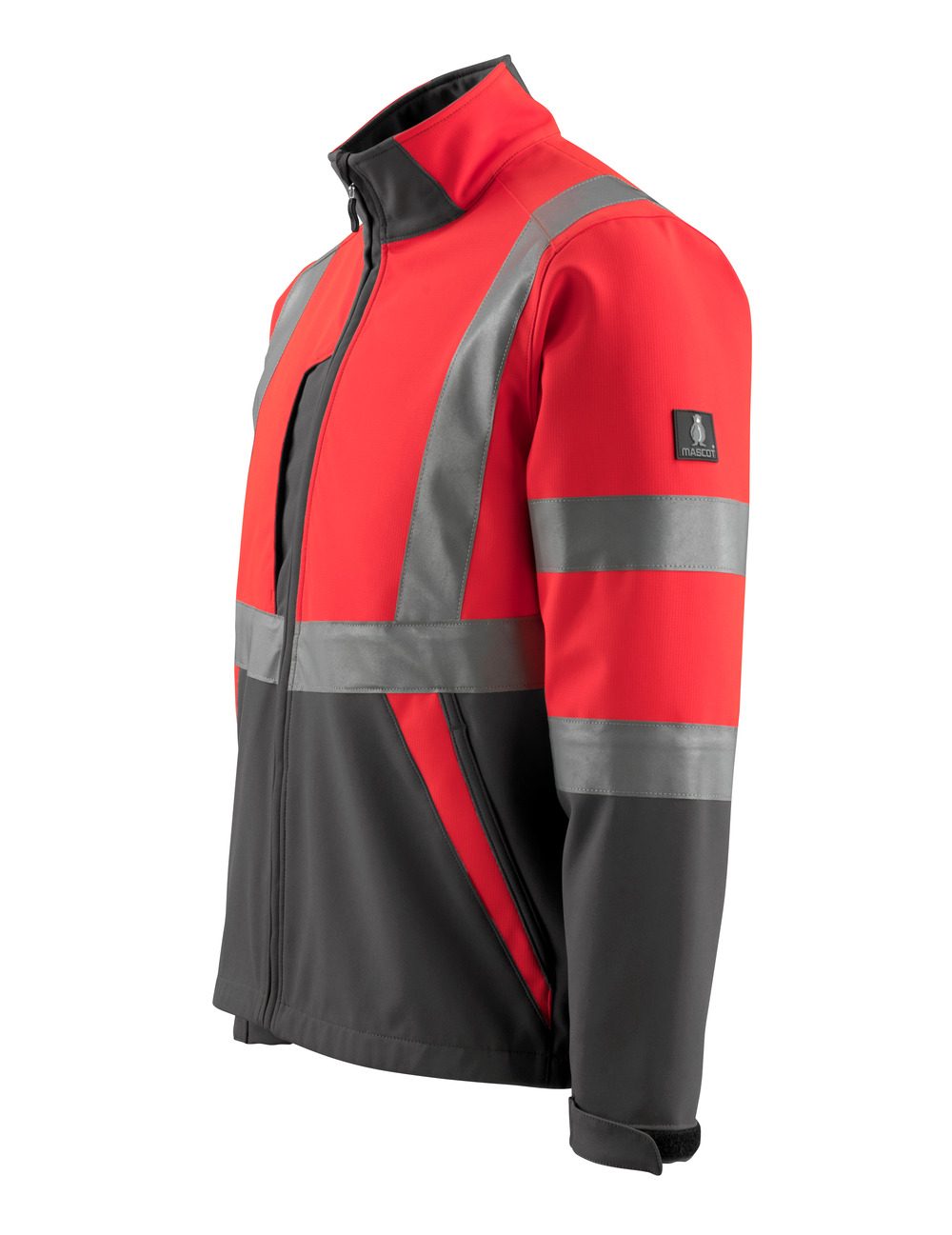 Mascot Kiama Safe Light Warn-Softshelljacke – rot/anthrazit