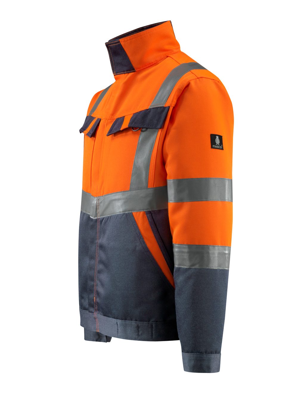 Mascot Forster Safe Light Warnschutzjacke – orange/schwarzblau