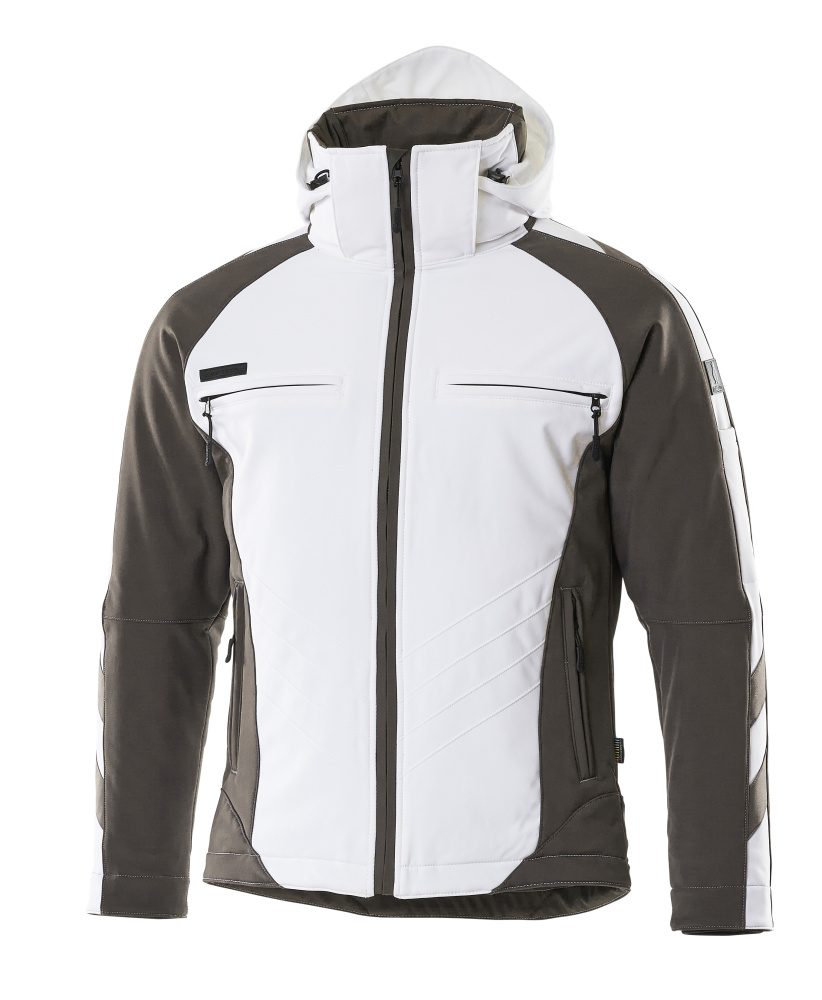 Mascot Darmstadt Unique Softshelljacke – weiß/anthrazit