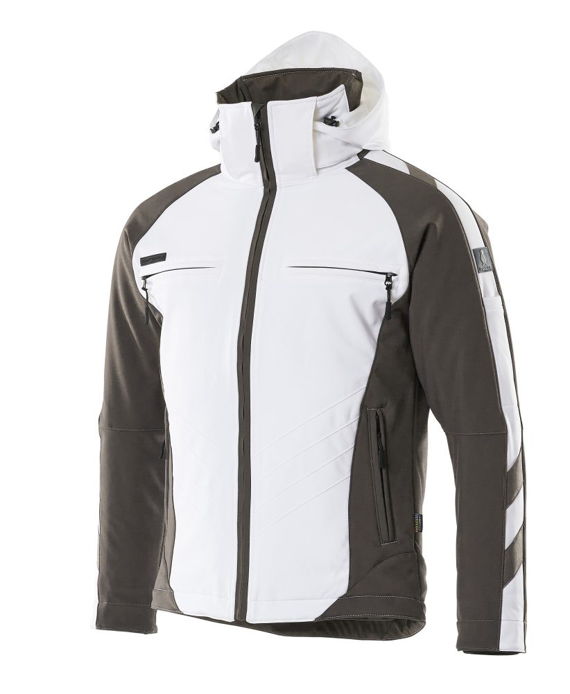 Mascot Darmstadt Unique Softshelljacke – weiß/anthrazit