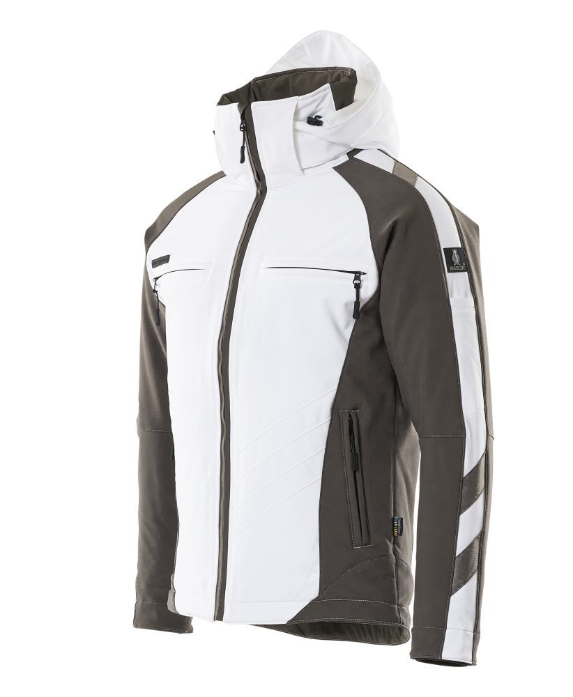 Mascot Darmstadt Unique Softshelljacke – weiß/anthrazit