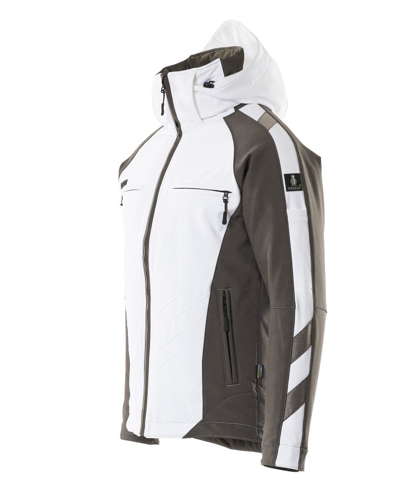 Mascot Darmstadt Unique Softshelljacke – weiß/anthrazit