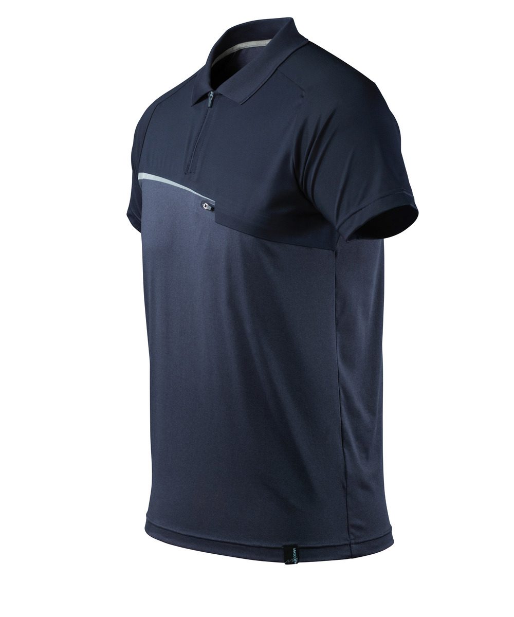 Mascot mit Brusttasche Advanced Poloshirt – schwarzblau