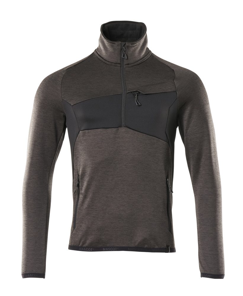 Mascot Accelerate Fleecepullover – dunkelanthrazit/schwarz