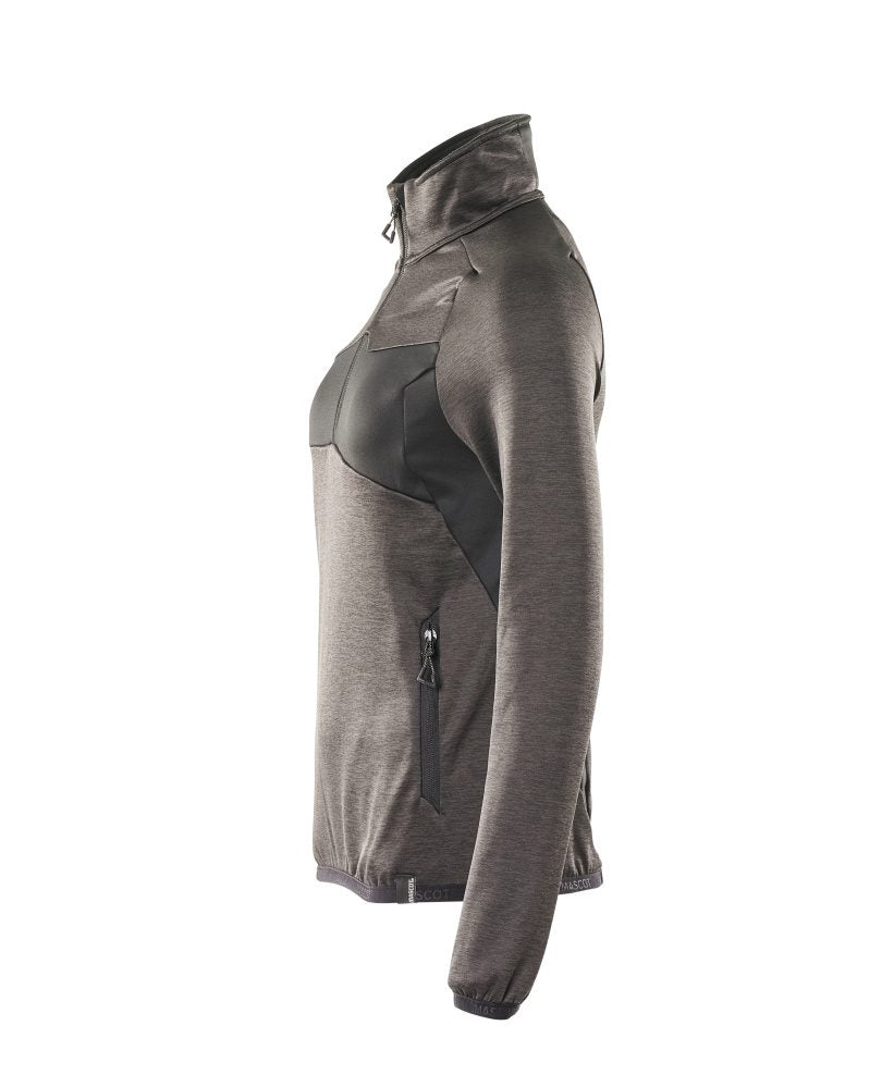 Mascot Damen Accelerate Fleecepullover – dunkelanthrazit/schwarz
