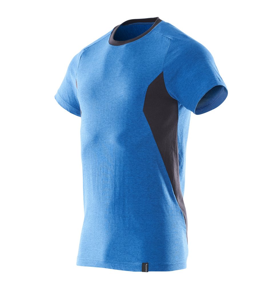 Mascot Accelerate 100% Baumwolle T-Shirt – azurblau/schwarzblau