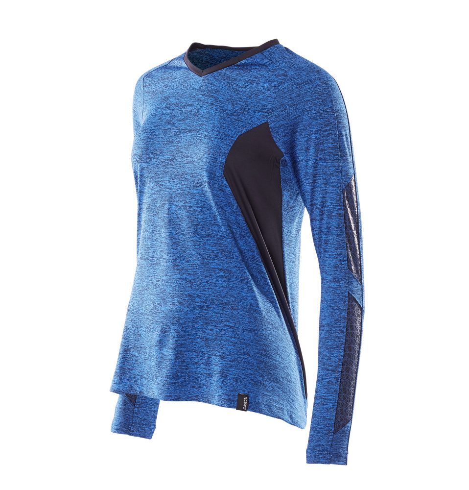 Mascot Damen Coolmax Pro Accelerate Langarmshirt – azurblau/schwarzblau