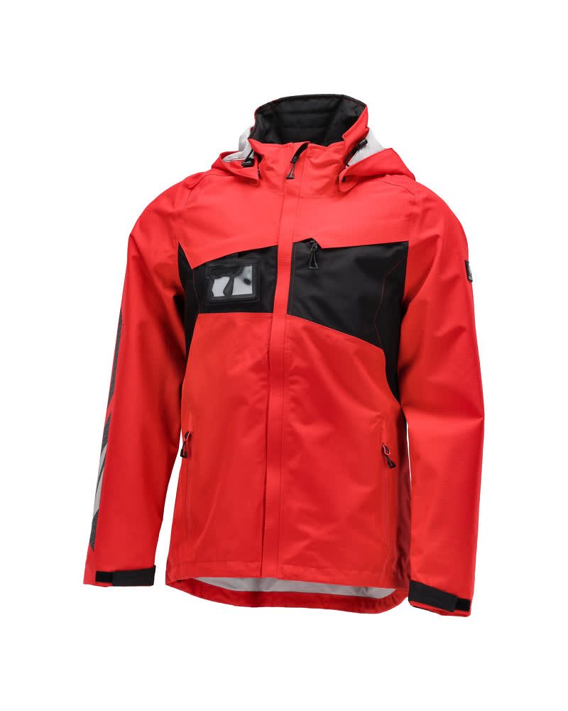Mascot Accelerate Hardshell-Regenjacke – verkehrsrot/schwarz