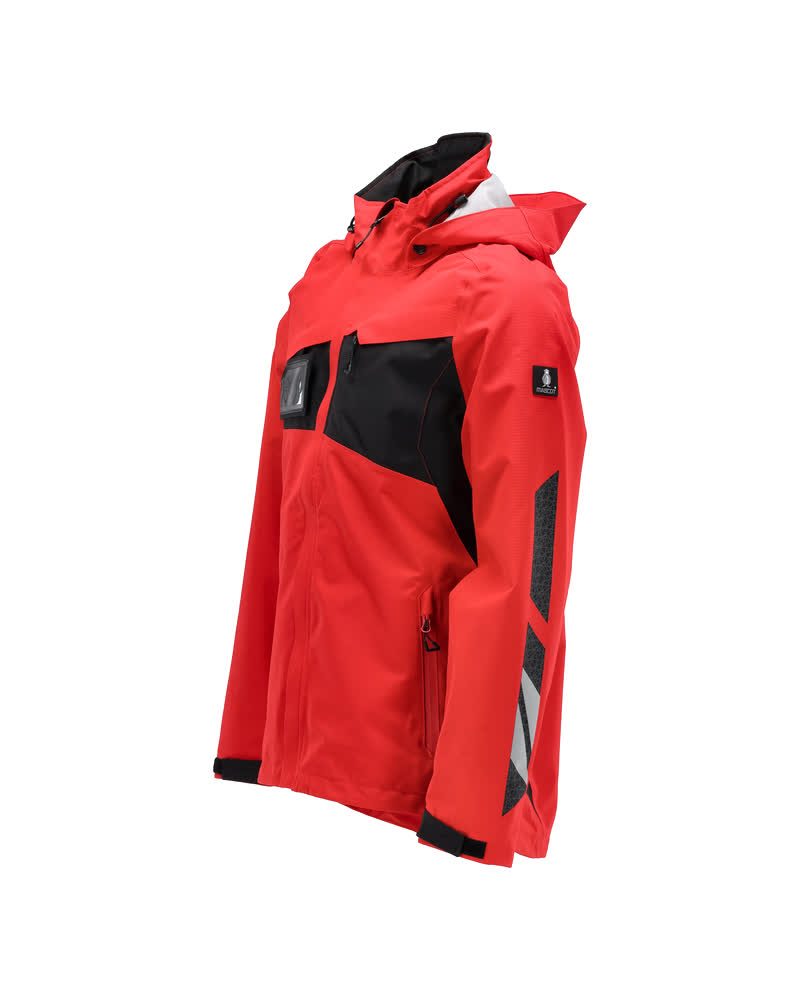 Mascot Accelerate Hardshell-Regenjacke – verkehrsrot/schwarz
