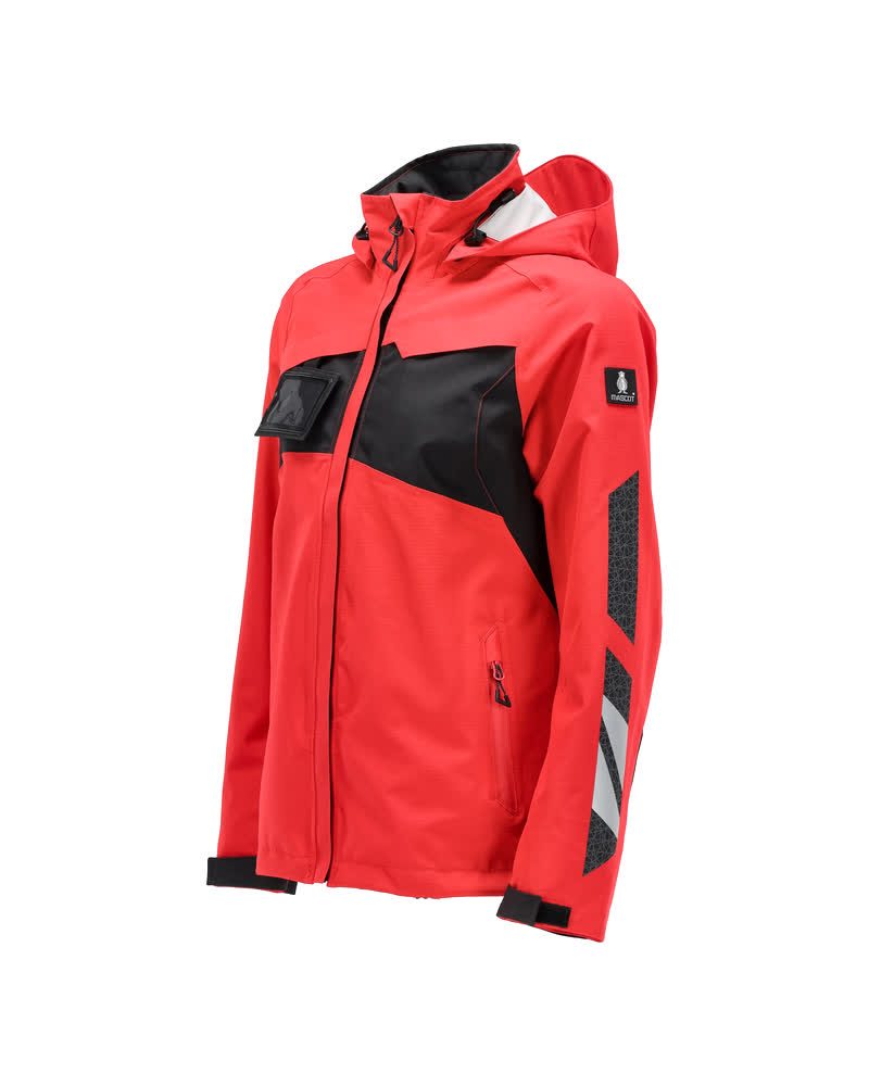 Mascot Damen Accelerate Hardshell-Regenjacke – verkehrsrot/schwarz