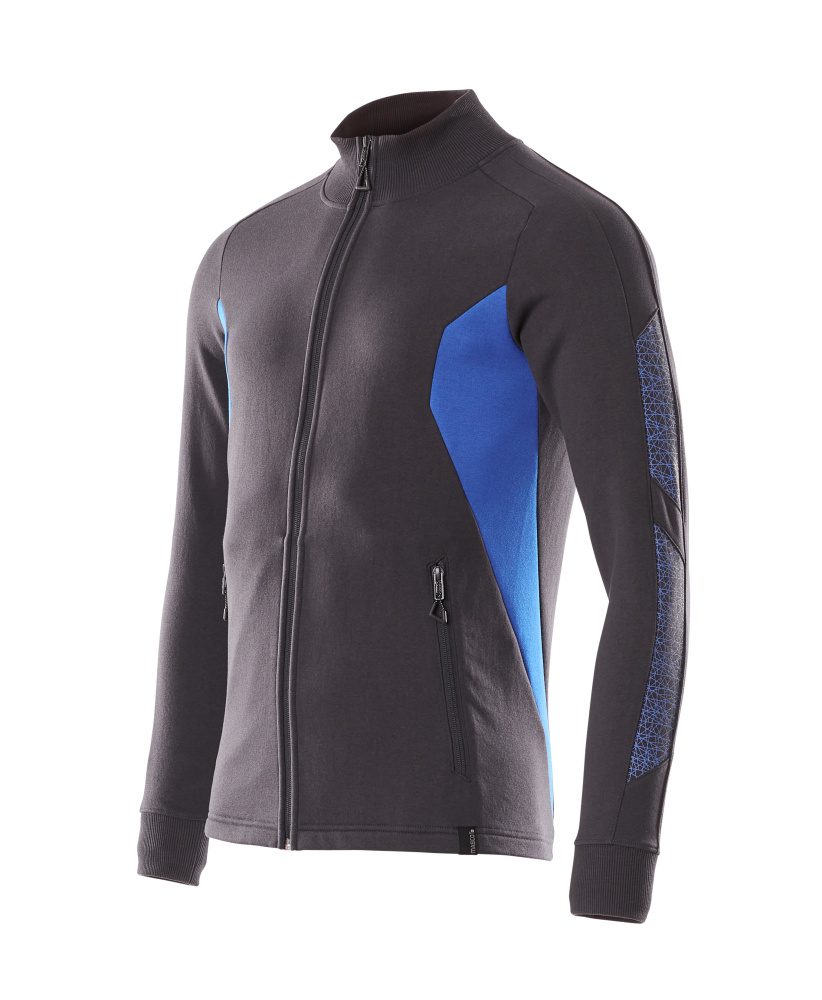 Mascot Accelerate Sweatjacke – schwarzblau/azurblau