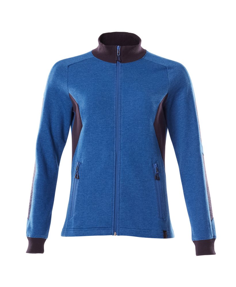 Mascot Damen Accelerate Sweatjacke – azurblau/schwarzblau