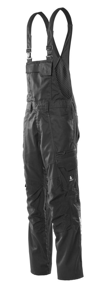 Mascot Accelerate Stretch-Einsätze Latzhose – schwarz