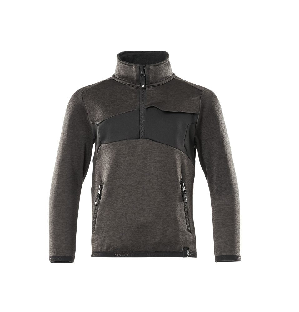 Mascot Accelerate Kinder Fleecepullover – dunkelanthrazit/schwarz