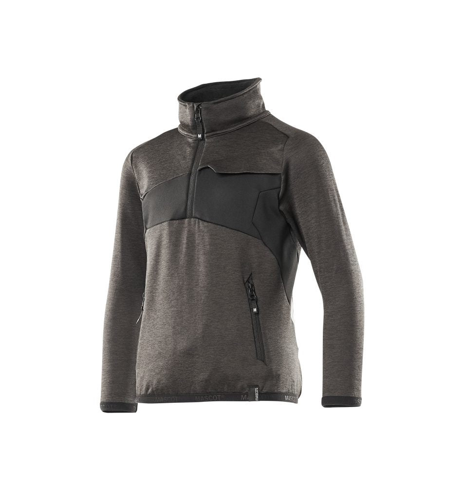 Mascot Accelerate Kinder Fleecepullover – dunkelanthrazit/schwarz