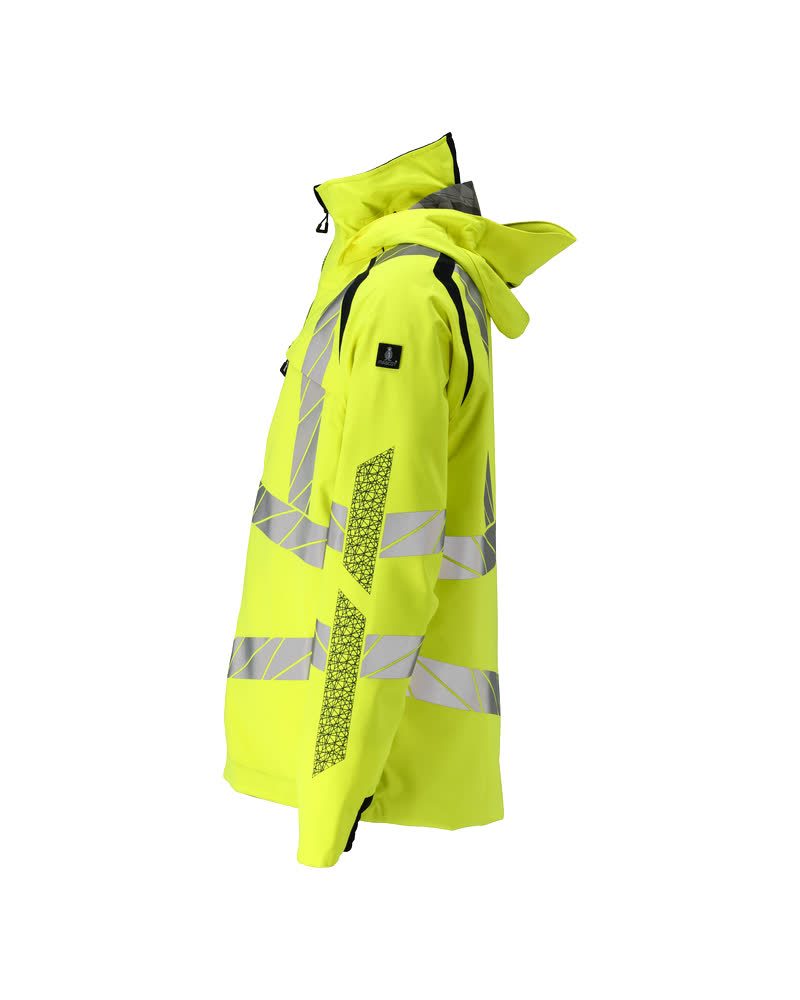 Mascot Accelerate Safe Warnschutz Regenjacke – gelb/schwarzblau