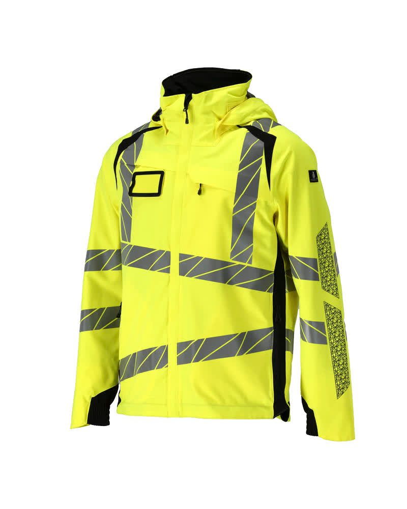Mascot Accelerate Safe Warnschutz Regenjacke – gelb/schwarz