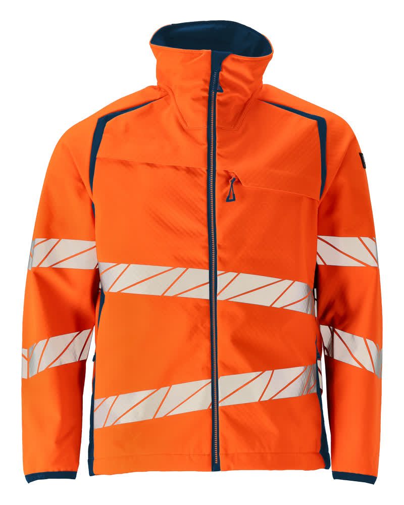 Mascot Accelerate Safe Warn-Softshelljacke – orange/dunkelpetroleum
