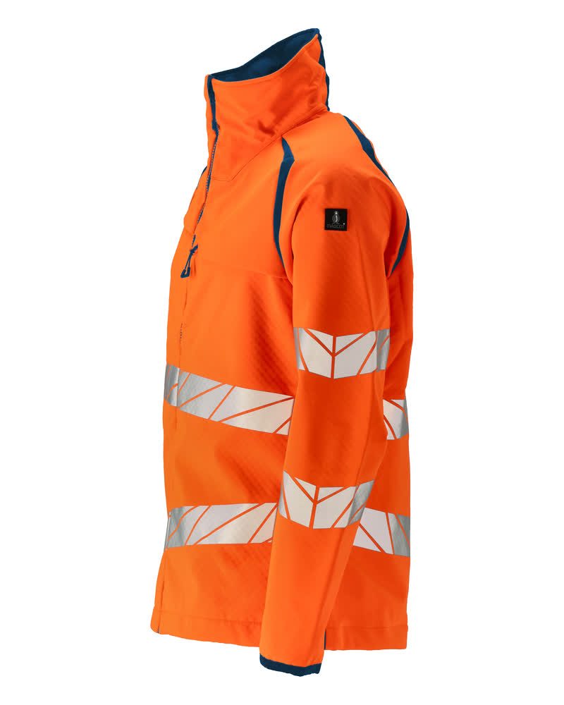 Mascot Accelerate Safe Warn-Softshelljacke – orange/dunkelpetroleum
