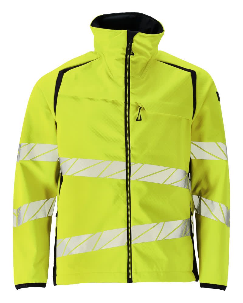 Mascot Accelerate Safe Warn-Softshelljacke – gelb/schwarzblau
