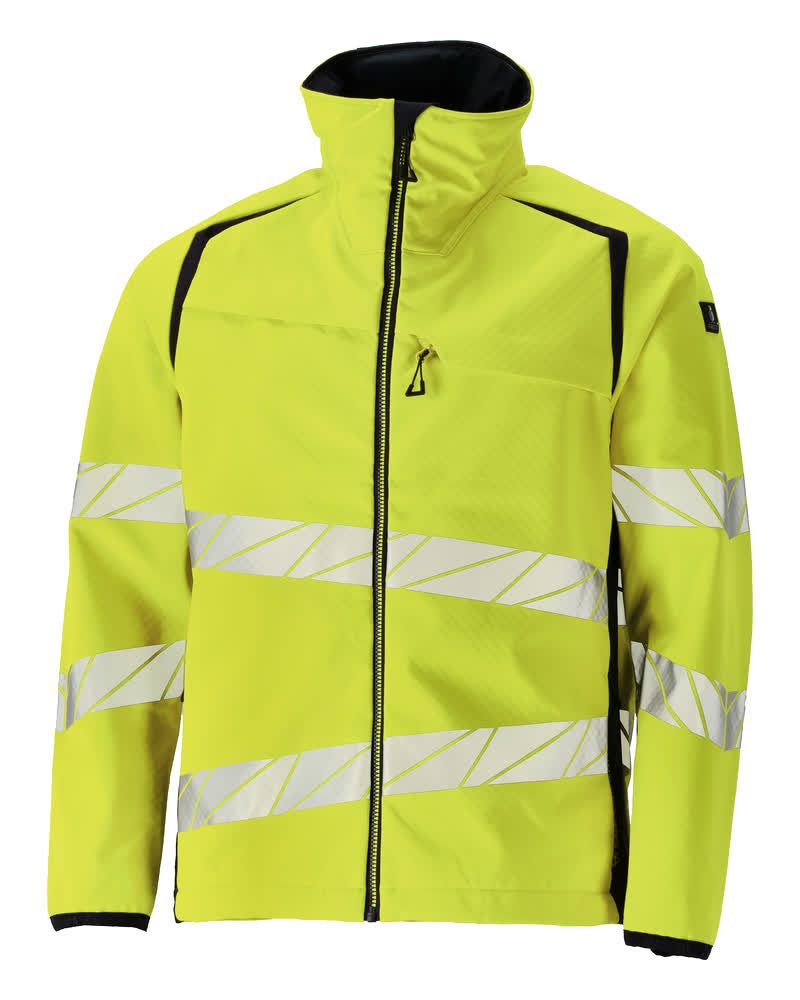 Mascot Accelerate Safe Warn-Softshelljacke – gelb/schwarzblau