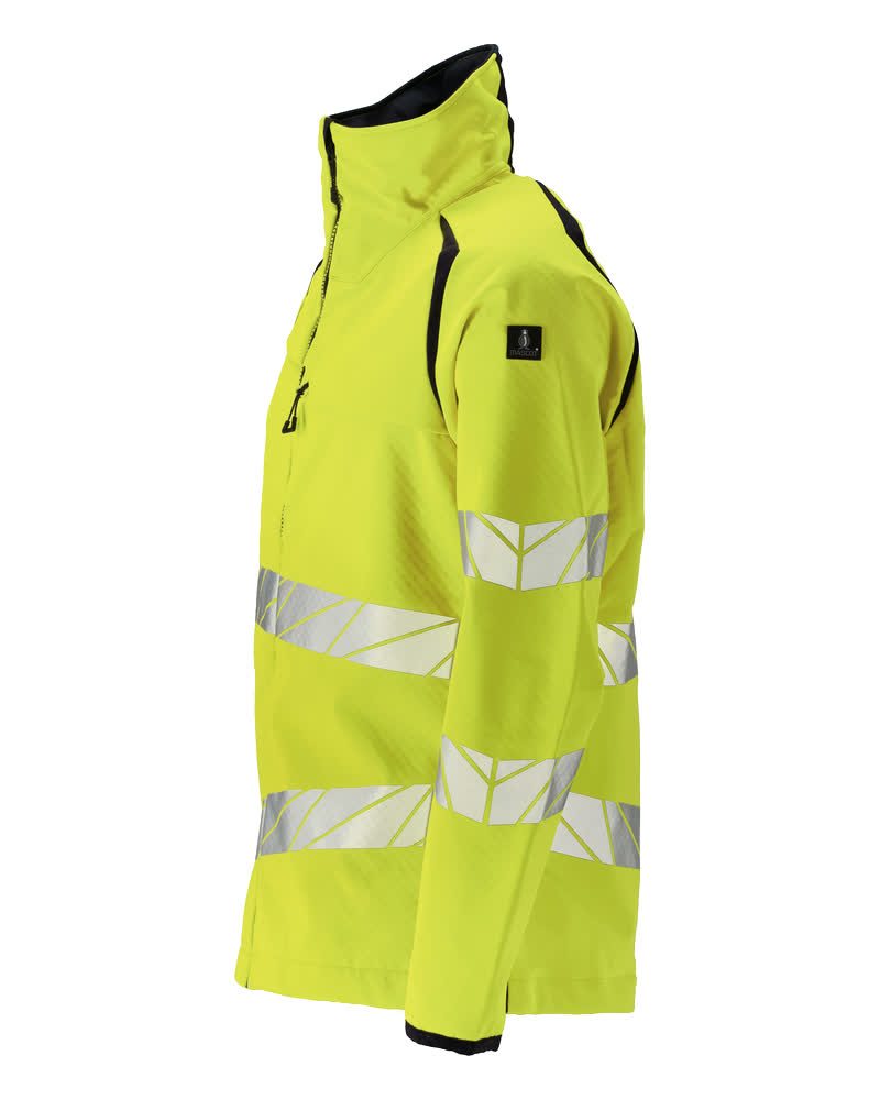 Mascot Accelerate Safe Warn-Softshelljacke – gelb/schwarzblau
