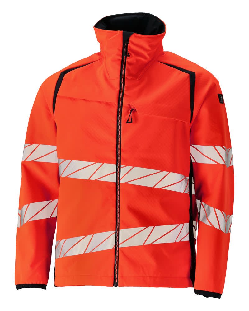 Mascot Accelerate Safe Warn-Softshelljacke – rot/schwarzblau