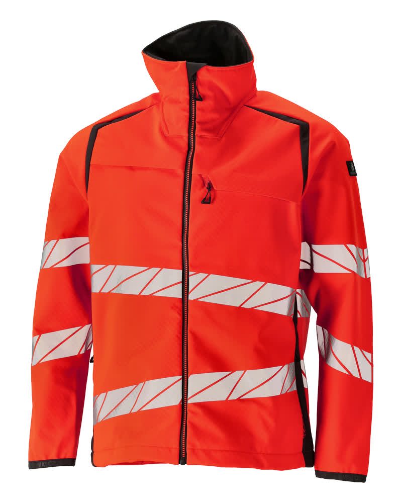 Mascot Accelerate Safe Warn-Softshelljacke – rot/dunkelanthrazit